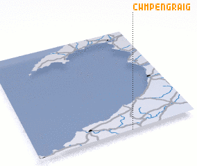 3d view of Cwm-pengraig