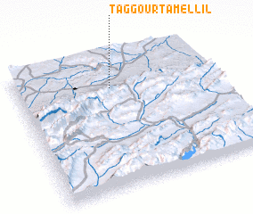 3d view of Taggourt Amellil