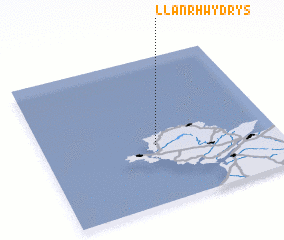 3d view of Llanrhwydrys