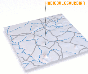 3d view of Kadiéoulé-Sourdian