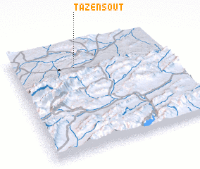 3d view of Tazensout