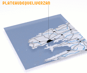 3d view of Plateau de Quéliverzan