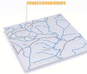 3d view of Kouassikoudioukro