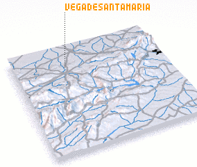 3d view of Vega de Santa María