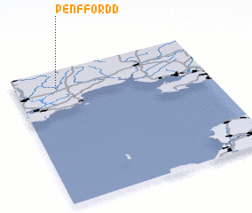 3d view of Pen-ffordd