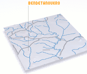 3d view of Bendé-Tanoukro