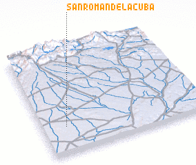 3d view of San Román de la Cuba