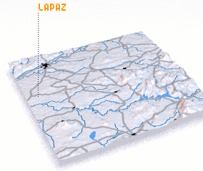 3d view of La Paz