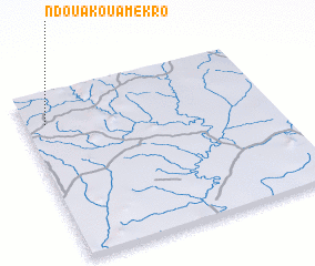 3d view of Ndoua-Kouamékro