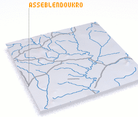 3d view of Assé-Blé-Ndoukro