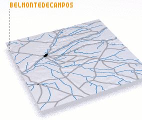 3d view of Belmonte de Campos