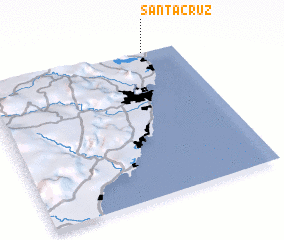 3d view of Santa Cruz