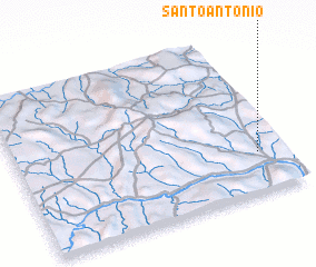 3d view of Santo Antônio