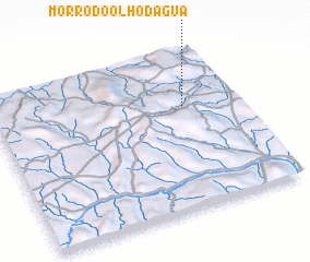 3d view of Morro do Ôlho dʼÁgua