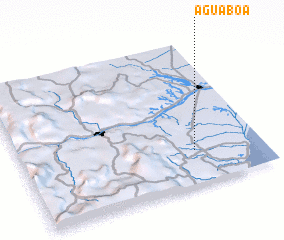 3d view of Água Boa