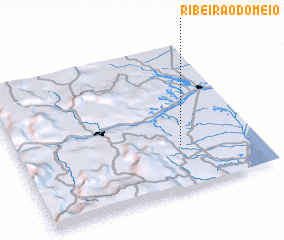 3d view of Ribeirão do Meio