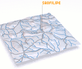 3d view of São Filipe