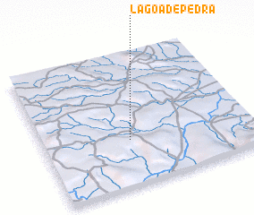 3d view of Lagoa de Pedra