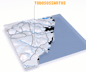 3d view of Todos os Santos