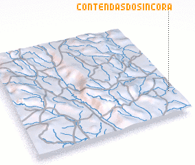 3d view of Contendas do Sincorá