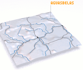 3d view of Águas Belas