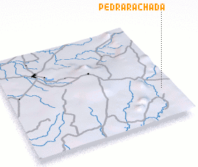 3d view of Pedra Rachada