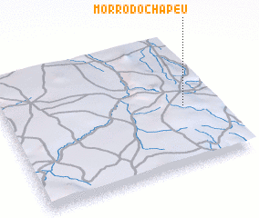 3d view of Morro do Chapéu