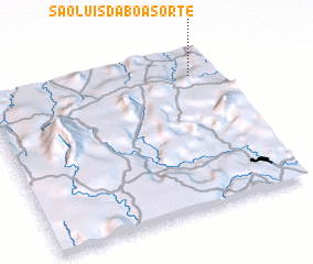 3d view of São Luís da Boa Sorte