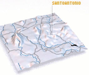 3d view of Santo Antônio