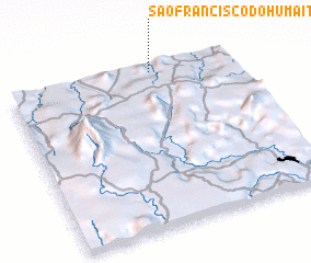 3d view of São Francisco do Humaitá