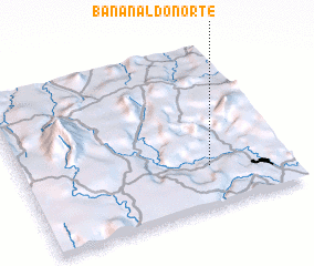 3d view of Bananal do Norte