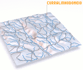 3d view of Curralinho do Meio