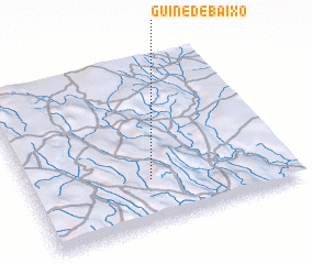 3d view of Guiné de Baixo