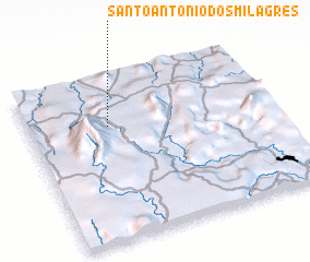 3d view of Santo Antônio dos Milagres