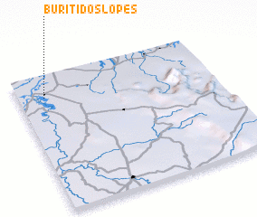 3d view of Buriti dos Lopes