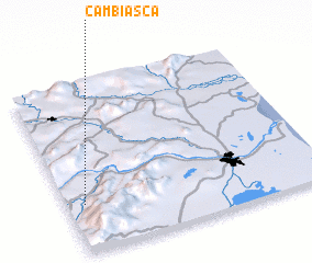 3d view of Cambiasca