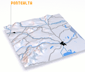 3d view of Ponte Alta