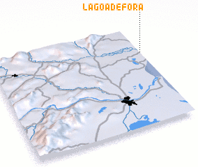 3d view of Lagoa de Fora