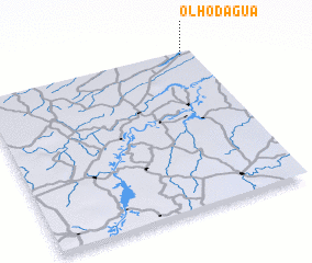 3d view of Olho-dʼÁgua