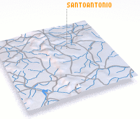 3d view of Santo Antônio