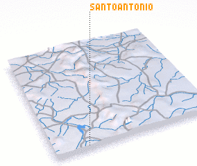 3d view of Santo Antônio