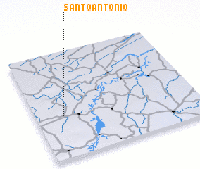 3d view of Santo Antônio