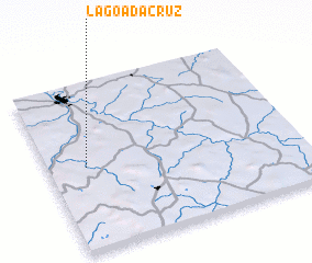 3d view of Lagoa da Cruz