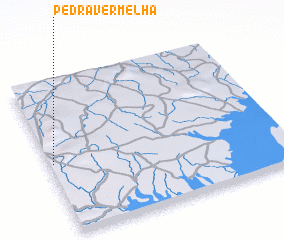 3d view of Pedra Vermelha