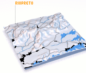 3d view of Rio Prêto