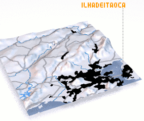 3d view of Ilha de Itaoca