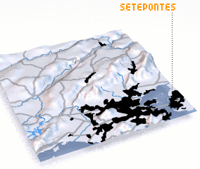 3d view of Sete Pontes