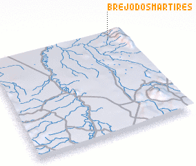 3d view of Brejo dos Mártires