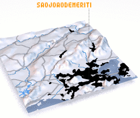 3d view of São João de Meriti