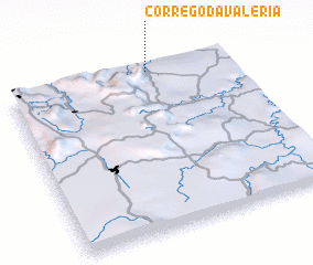 3d view of Córrego da Valéria